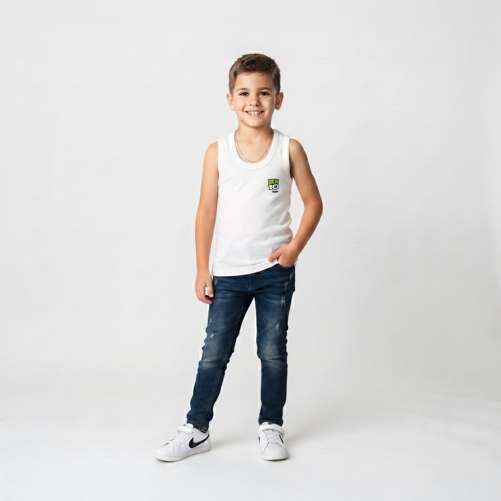 MOJO Sleeveless Kids Vest - BEN 10 (SINGLE PIECE)